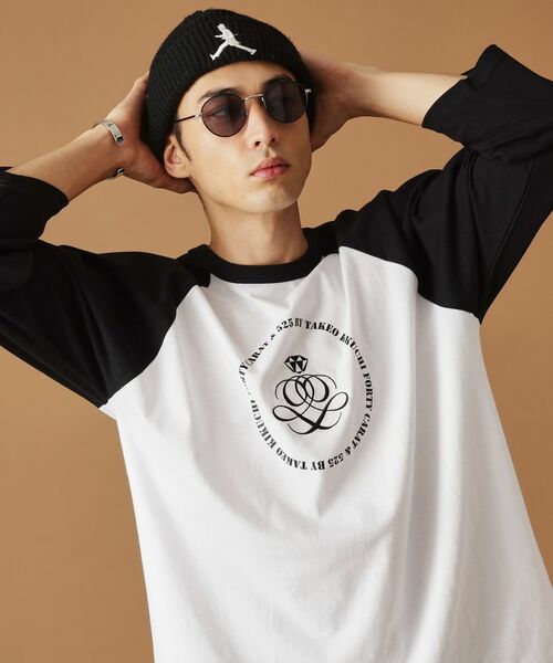 TAKEO KIKUCHI / タケオキクチ カットソー | 【Sサイズ～】アンドマーク7分袖ラグランTシャツ | 詳細8