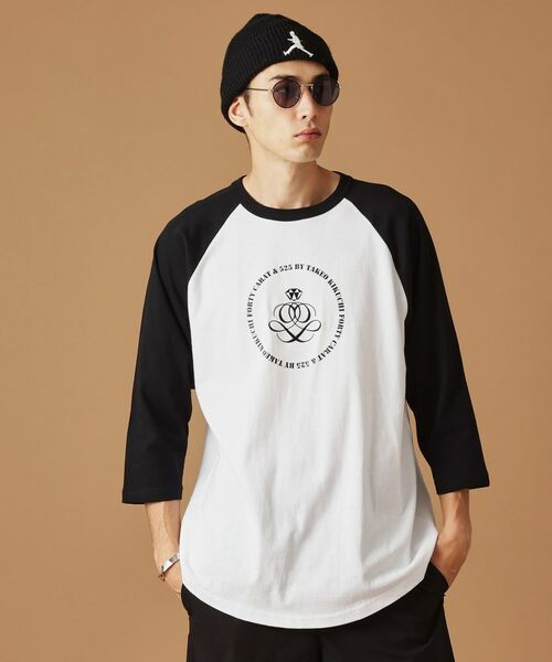 TAKEO KIKUCHI/タケオキクチ 【Sサイズ～】アンドマーク7分袖ラグランTシャツ ホワイト(901) 02(M)