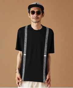 TAKEO KIKUCHI / タケオキクチ Tシャツ | サスペンダートロンプロイユ半袖Tシャツ