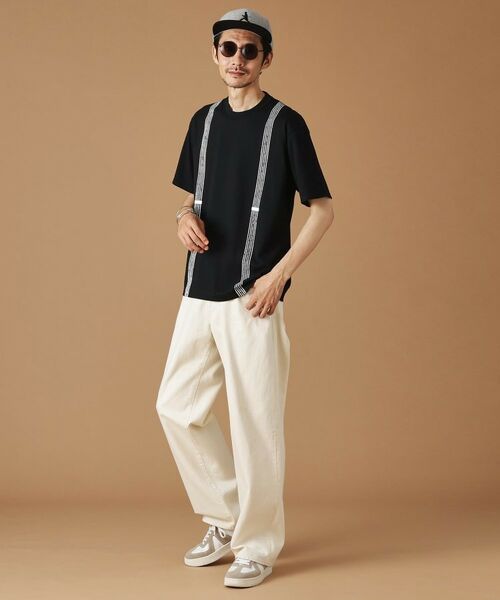 TAKEO KIKUCHI / タケオキクチ Tシャツ | サスペンダートロンプロイユ半袖Tシャツ | 詳細14