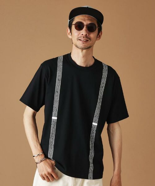 TAKEO KIKUCHI / タケオキクチ Tシャツ | サスペンダートロンプロイユ半袖Tシャツ | 詳細21