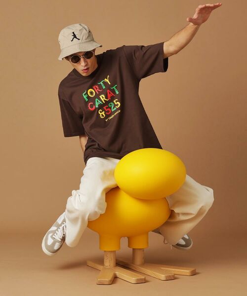 TAKEO KIKUCHI / タケオキクチ Tシャツ | 【Sサイズ~】レゲエ調プリント半袖Tシャツ | 詳細27