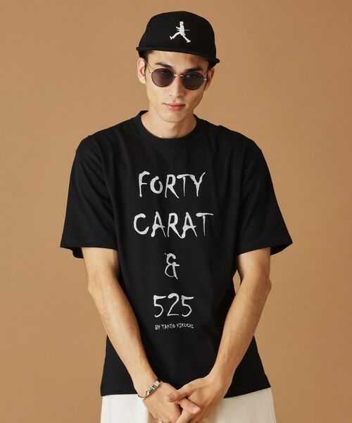 TAKEO KIKUCHI/タケオキクチ 【Sサイズ~】40ct&525ワールドツアー半袖Tシャツ ブラック(019) 01(S) TAKEO KIKUCHI/タケオキクチ 【Sサイズ~】40ct&525ワールドツアー半袖Tシャツ ブラック(019) 01(S)