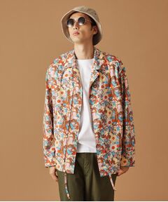 TAKEO KIKUCHI / タケオキクチ レザーブルゾン・ジャケット | 【Sサイズ～】ビリケンプリントシャツ地コーチジャケット