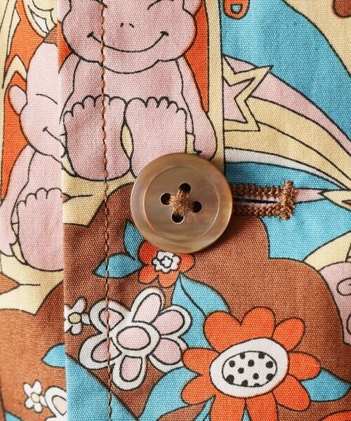 TAKEO KIKUCHI / タケオキクチ レザーブルゾン・ジャケット | 【Sサイズ～】ビリケンプリントシャツ地コーチジャケット | 詳細11