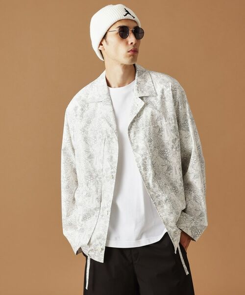 TAKEO KIKUCHI / タケオキクチ レザーブルゾン・ジャケット | 【Sサイズ～】ビリケンプリントシャツ地コーチジャケット | 詳細12