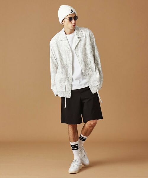 TAKEO KIKUCHI / タケオキクチ レザーブルゾン・ジャケット | 【Sサイズ～】ビリケンプリントシャツ地コーチジャケット | 詳細14