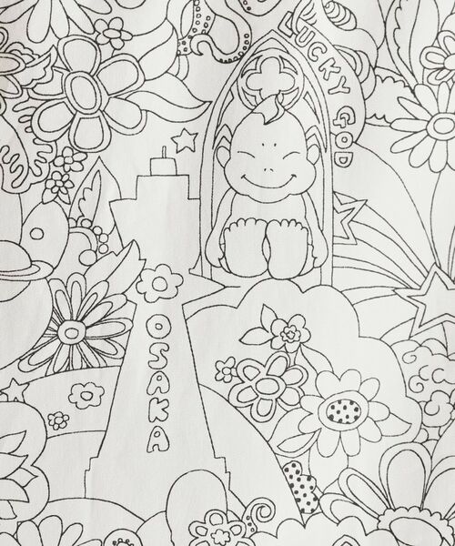 TAKEO KIKUCHI / タケオキクチ レザーブルゾン・ジャケット | 【Sサイズ～】ビリケンプリントシャツ地コーチジャケット | 詳細15