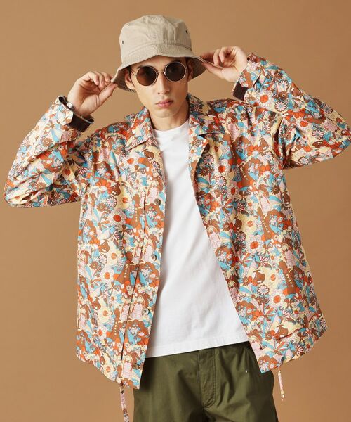 TAKEO KIKUCHI / タケオキクチ レザーブルゾン・ジャケット | 【Sサイズ～】ビリケンプリントシャツ地コーチジャケット | 詳細16