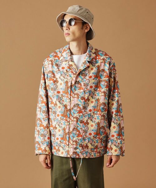 TAKEO KIKUCHI / タケオキクチ レザーブルゾン・ジャケット | 【Sサイズ～】ビリケンプリントシャツ地コーチジャケット | 詳細2