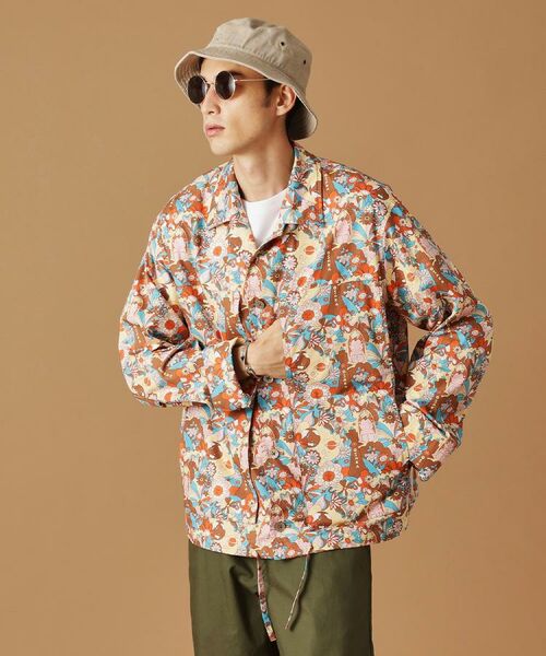 TAKEO KIKUCHI / タケオキクチ レザーブルゾン・ジャケット | 【Sサイズ～】ビリケンプリントシャツ地コーチジャケット | 詳細21