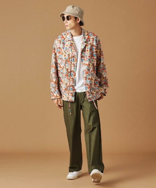 TAKEO KIKUCHI / タケオキクチ レザーブルゾン・ジャケット | 【Sサイズ～】ビリケンプリントシャツ地コーチジャケット | 詳細22