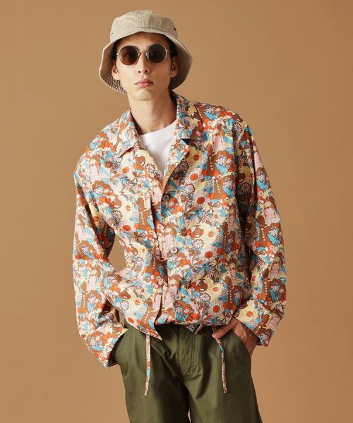 TAKEO KIKUCHI / タケオキクチ レザーブルゾン・ジャケット | 【Sサイズ～】ビリケンプリントシャツ地コーチジャケット | 詳細25