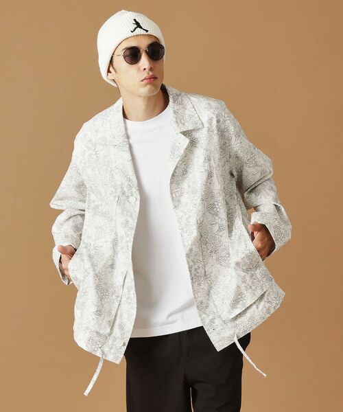 TAKEO KIKUCHI / タケオキクチ レザーブルゾン・ジャケット | 【Sサイズ～】ビリケンプリントシャツ地コーチジャケット | 詳細27