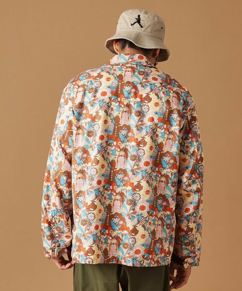 TAKEO KIKUCHI / タケオキクチ レザーブルゾン・ジャケット | 【Sサイズ～】ビリケンプリントシャツ地コーチジャケット | 詳細4