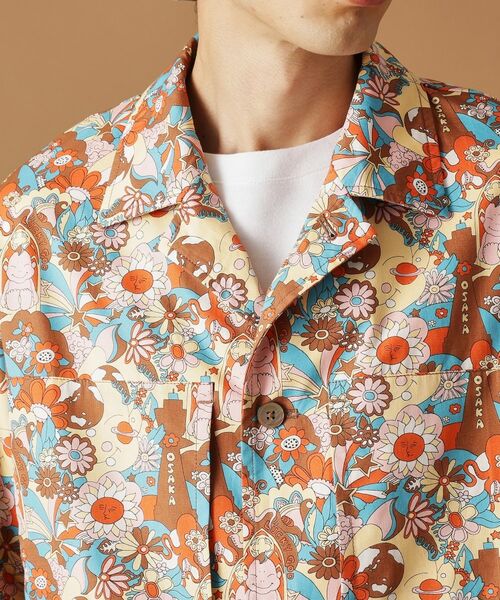 TAKEO KIKUCHI / タケオキクチ レザーブルゾン・ジャケット | 【Sサイズ～】ビリケンプリントシャツ地コーチジャケット | 詳細5