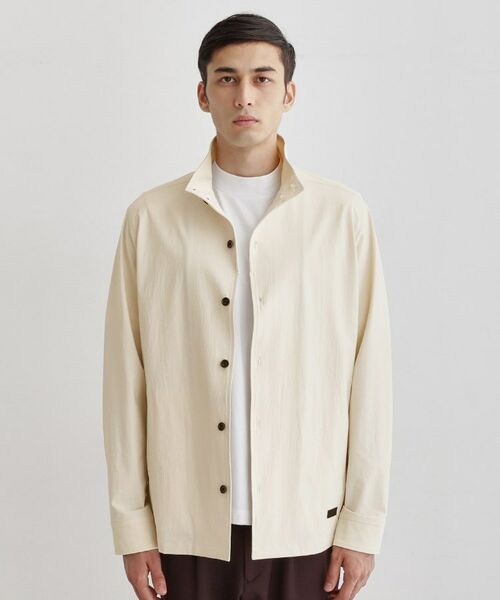 TAKEO KIKUCHI / タケオキクチ レザーブルゾン・ジャケット | 【3D ナイロン ストレッチ】スタンドカラー シャツブルゾン | 詳細10