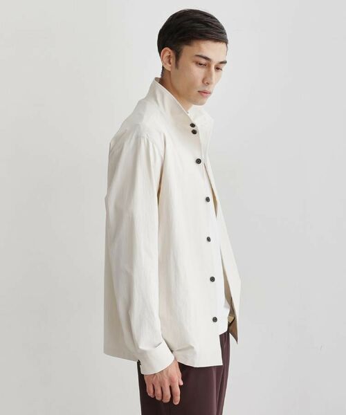 TAKEO KIKUCHI / タケオキクチ レザーブルゾン・ジャケット | 【3D ナイロン ストレッチ】スタンドカラー シャツブルゾン | 詳細11