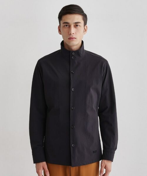 TAKEO KIKUCHI / タケオキクチ レザーブルゾン・ジャケット | 【3D ナイロン ストレッチ】スタンドカラー シャツブルゾン | 詳細2