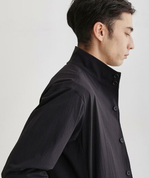 TAKEO KIKUCHI / タケオキクチ レザーブルゾン・ジャケット | 【3D ナイロン ストレッチ】スタンドカラー シャツブルゾン | 詳細20