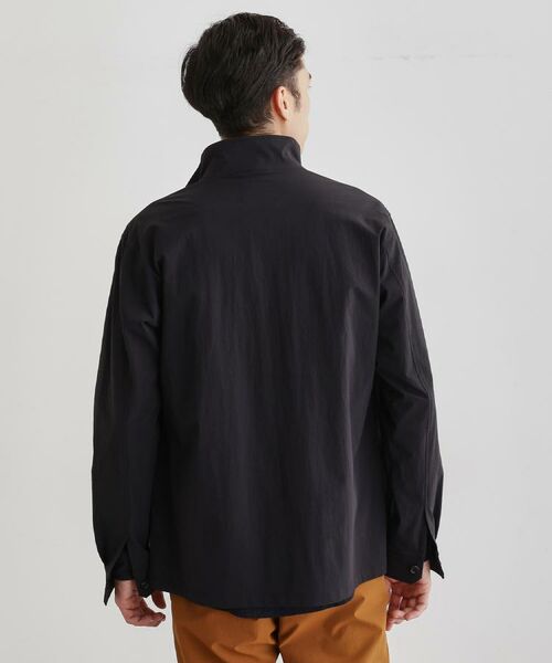 TAKEO KIKUCHI / タケオキクチ レザーブルゾン・ジャケット | 【3D ナイロン ストレッチ】スタンドカラー シャツブルゾン | 詳細21