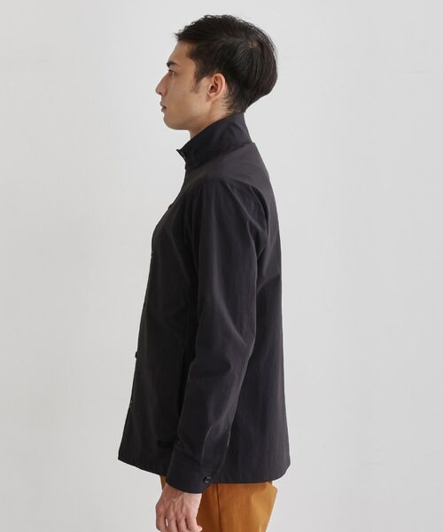 TAKEO KIKUCHI / タケオキクチ レザーブルゾン・ジャケット | 【3D ナイロン ストレッチ】スタンドカラー シャツブルゾン | 詳細3