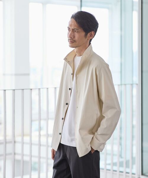 TAKEO KIKUCHI / タケオキクチ レザーブルゾン・ジャケット | 【3D ナイロン ストレッチ】スタンドカラー シャツブルゾン | 詳細30