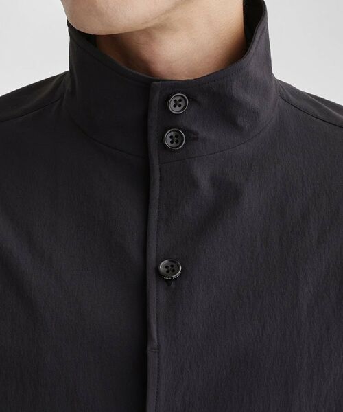 TAKEO KIKUCHI / タケオキクチ レザーブルゾン・ジャケット | 【3D ナイロン ストレッチ】スタンドカラー シャツブルゾン | 詳細5