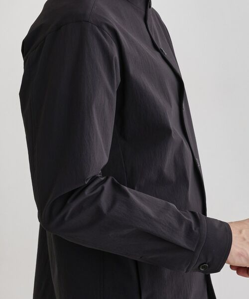 TAKEO KIKUCHI / タケオキクチ レザーブルゾン・ジャケット | 【3D ナイロン ストレッチ】スタンドカラー シャツブルゾン | 詳細6