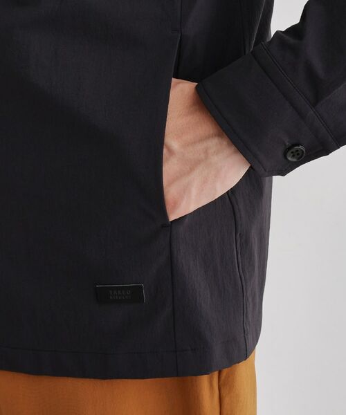 TAKEO KIKUCHI / タケオキクチ レザーブルゾン・ジャケット | 【3D ナイロン ストレッチ】スタンドカラー シャツブルゾン | 詳細7