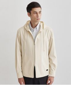 TAKEO KIKUCHI / タケオキクチ レザーブルゾン・ジャケット | 【3D ナイロン ストレッチ】ジップアップ フードブルゾン