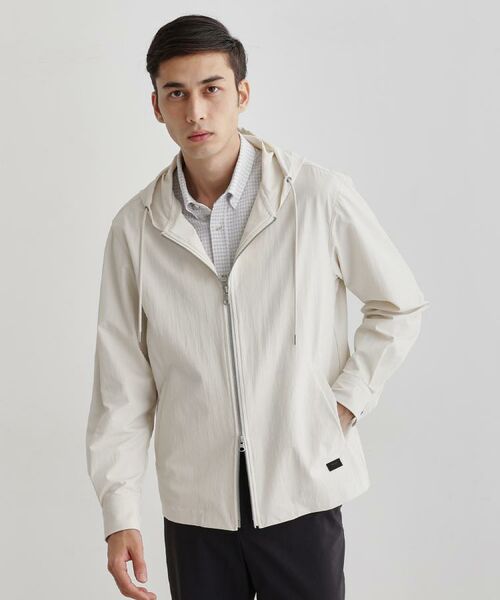 TAKEO KIKUCHI / タケオキクチ レザーブルゾン・ジャケット | 【3D ナイロン ストレッチ】ジップアップ フードブルゾン | 詳細13