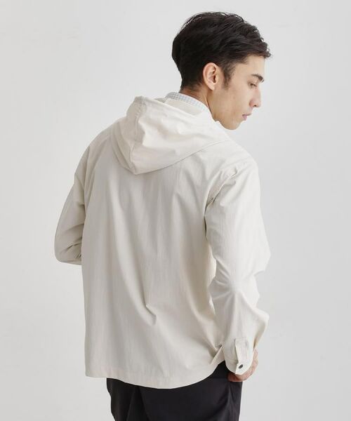 TAKEO KIKUCHI / タケオキクチ レザーブルゾン・ジャケット | 【3D ナイロン ストレッチ】ジップアップ フードブルゾン | 詳細14