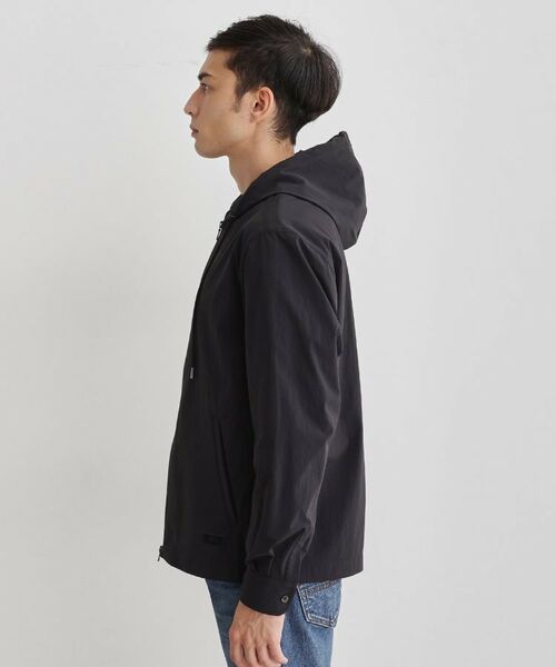 TAKEO KIKUCHI / タケオキクチ レザーブルゾン・ジャケット | 【3D ナイロン ストレッチ】ジップアップ フードブルゾン | 詳細2
