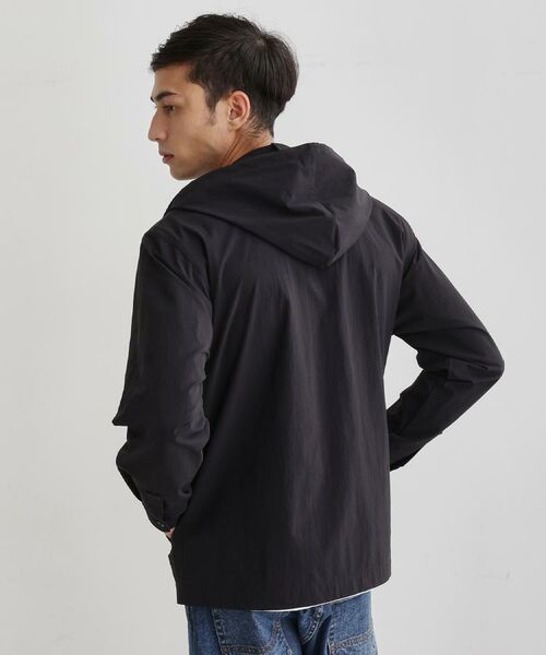 TAKEO KIKUCHI / タケオキクチ レザーブルゾン・ジャケット | 【3D ナイロン ストレッチ】ジップアップ フードブルゾン | 詳細27