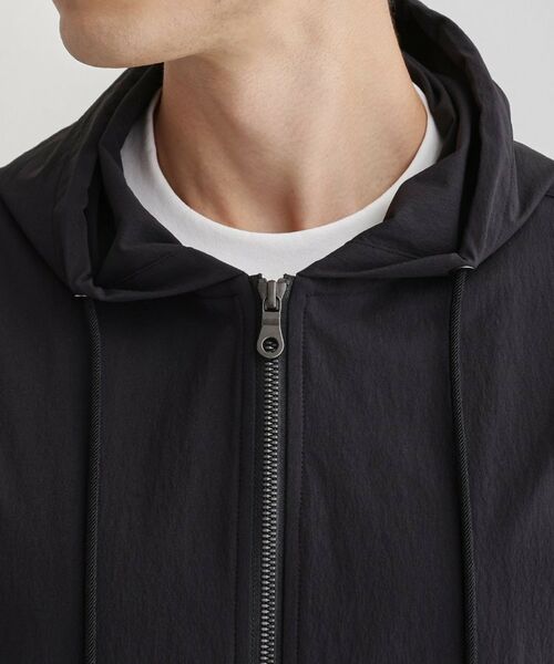 TAKEO KIKUCHI / タケオキクチ レザーブルゾン・ジャケット | 【3D ナイロン ストレッチ】ジップアップ フードブルゾン | 詳細4