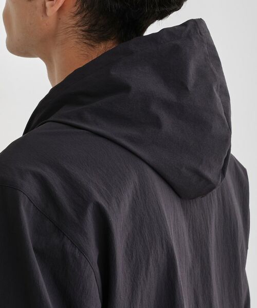 TAKEO KIKUCHI / タケオキクチ レザーブルゾン・ジャケット | 【3D ナイロン ストレッチ】ジップアップ フードブルゾン | 詳細5