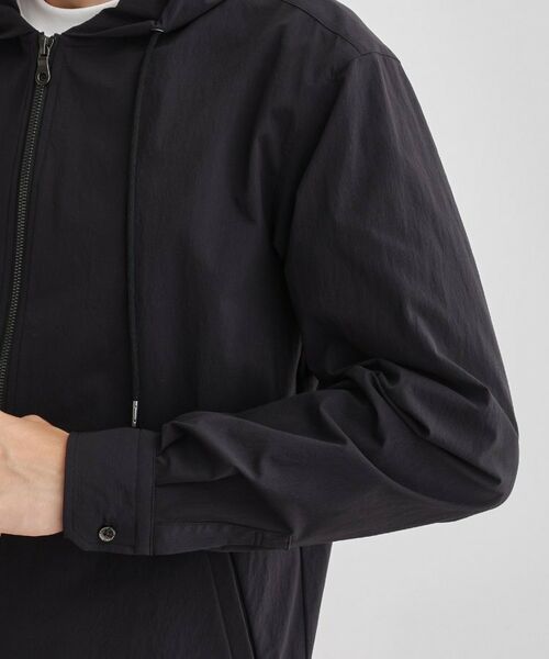 TAKEO KIKUCHI / タケオキクチ レザーブルゾン・ジャケット | 【3D ナイロン ストレッチ】ジップアップ フードブルゾン | 詳細6