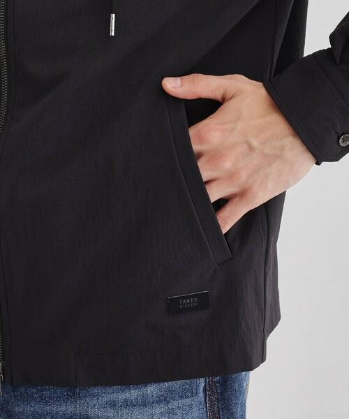 TAKEO KIKUCHI / タケオキクチ レザーブルゾン・ジャケット | 【3D ナイロン ストレッチ】ジップアップ フードブルゾン | 詳細7