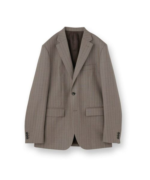 TAKEO KIKUCHI / タケオキクチ セットアップ | シャークスキン ストライプ スーツ | 詳細1