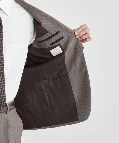 TAKEO KIKUCHI / タケオキクチ セットアップ | シャークスキン ストライプ スーツ | 詳細10