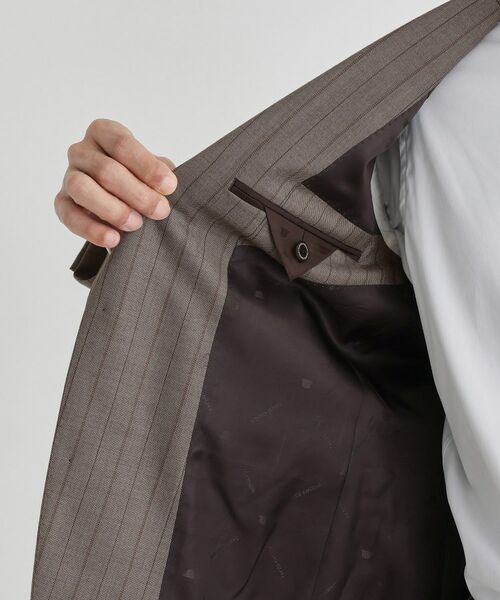 TAKEO KIKUCHI / タケオキクチ セットアップ | シャークスキン ストライプ スーツ | 詳細11