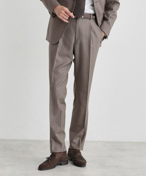 TAKEO KIKUCHI / タケオキクチ セットアップ | シャークスキン ストライプ スーツ | 詳細20