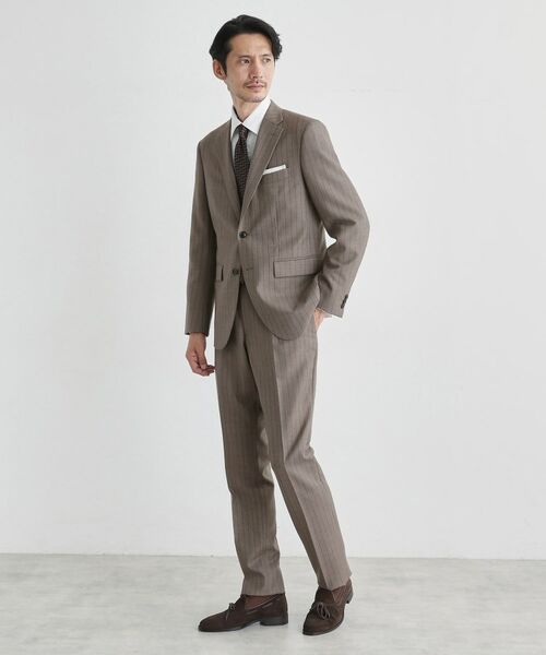 TAKEO KIKUCHI / タケオキクチ セットアップ | シャークスキン ストライプ スーツ | 詳細22