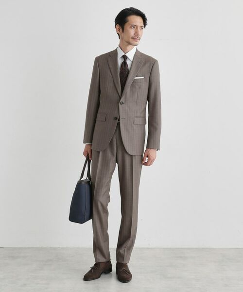 TAKEO KIKUCHI / タケオキクチ セットアップ | シャークスキン ストライプ スーツ | 詳細23