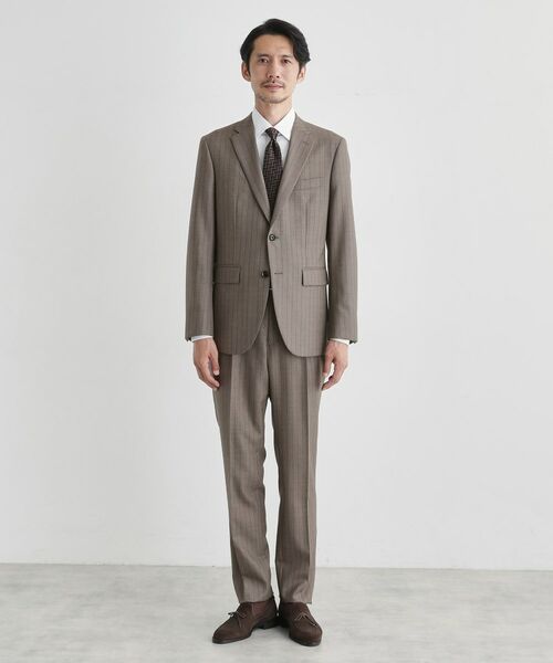 TAKEO KIKUCHI / タケオキクチ セットアップ | シャークスキン ストライプ スーツ | 詳細3