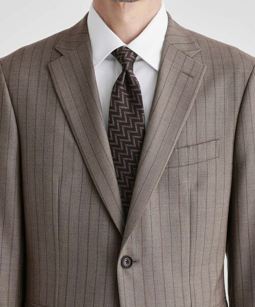 TAKEO KIKUCHI / タケオキクチ セットアップ | シャークスキン ストライプ スーツ | 詳細6