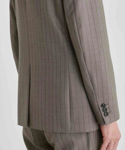 TAKEO KIKUCHI / タケオキクチ セットアップ | シャークスキン ストライプ スーツ | 詳細9