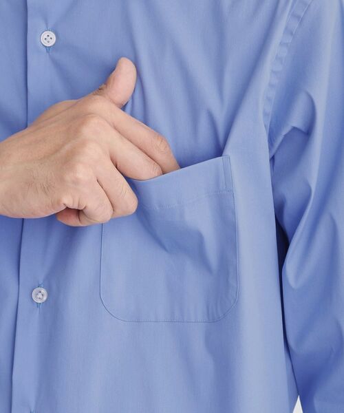 TAKEO KIKUCHI / タケオキクチ シャツ・ブラウス | ストレッチ ワイドカラー シャツ | 詳細8