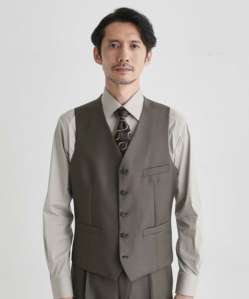 TAKEO KIKUCHI / タケオキクチ ベスト | ドーメル サージ ベスト | 詳細11